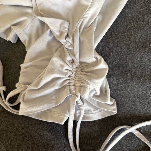 Shein Tie Butterfly Crop Top - Picture 2 of 4